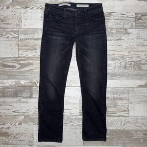 Pilcro & The Letterpress Slim Straight Jeans Black Gray Wash‎ Women’s Size 25